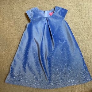 Blue velvet Isaac Mizrahi dress 3T